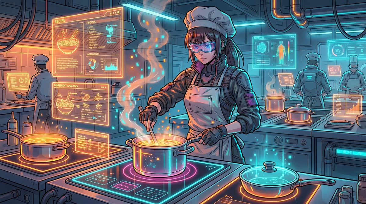 萝莉岛美食动漫-赛博厨房